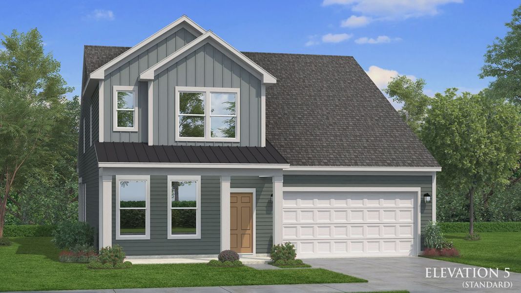 Representative exterior photo of a completed home built from the Ansley by DRB Homes in Mason Glenn, Franklinton, NC (Image 37).