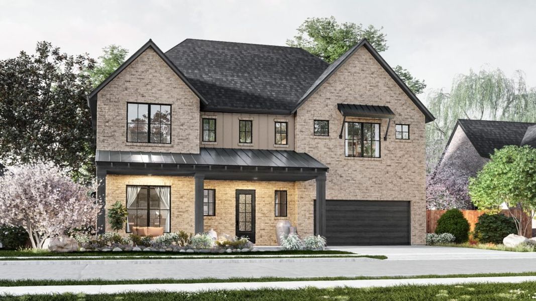 Representative exterior photo of a completed home built from the Ellis by Olivia Clarke Homes in Grand Oaks, Celina, TX (Image 3).