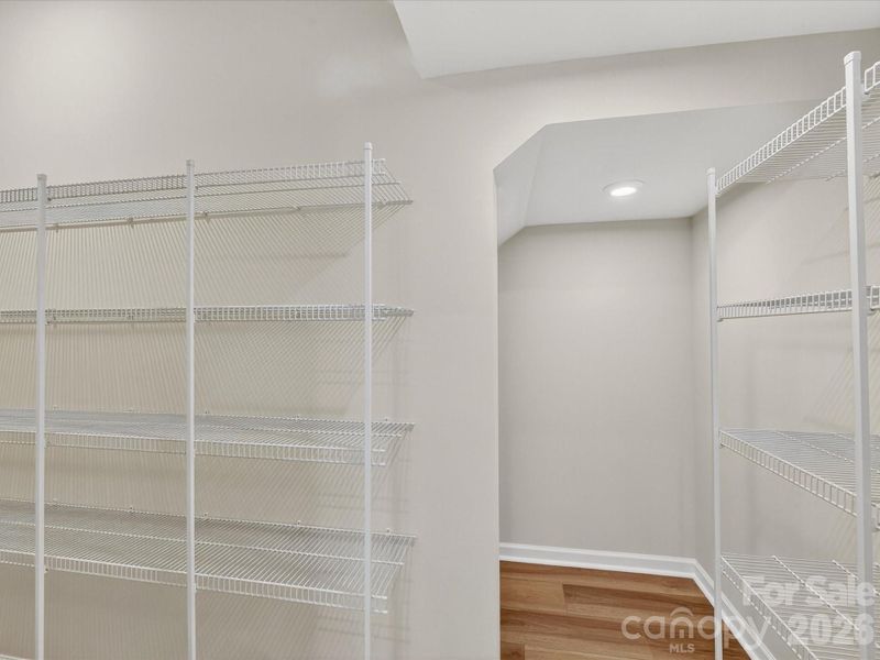 Huge Walk-In Pantry with Extra Storage Space. Huge Walk-In Pantry with Extra Storage Space.