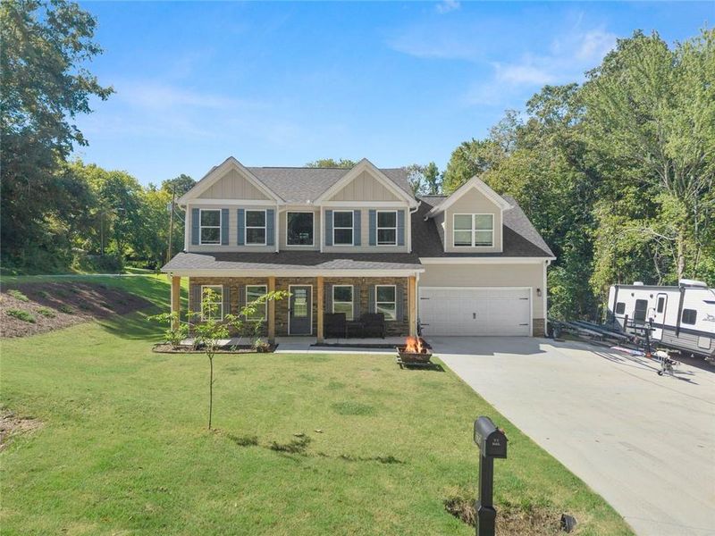 Front exterior of a new home in , Cornelia, GA, highlighting curb appeal (Image 22). Front exterior of a new home in , Cornelia, GA, highlighting curb appeal (Image 22).