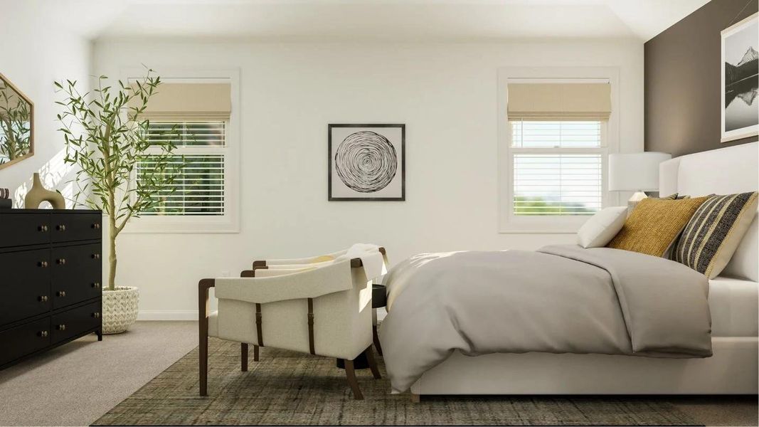 Furnished interior view inside a new home in Meadowlark Preserve, Pflugerville (Image 22).