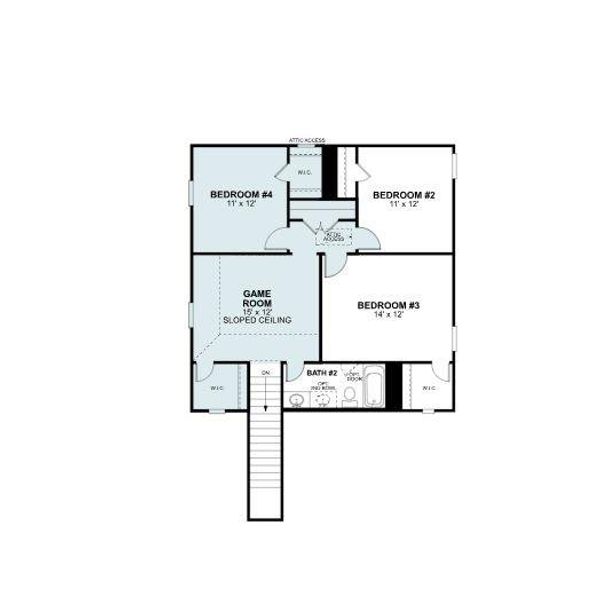 2D floor plan layout of this home in Cool Water, Jarrell, TX (Image 3). 2D floor plan layout of this home in Cool Water, Jarrell, TX (Image 3).