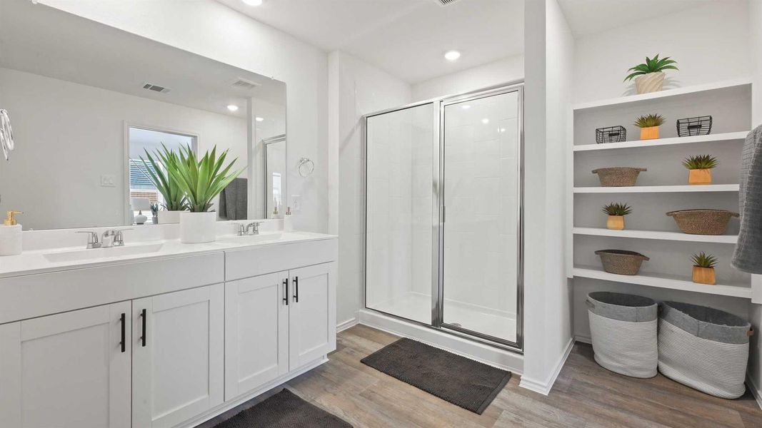 Furnished interior view inside a new home in Tamarron, Fulshear (Image 12).