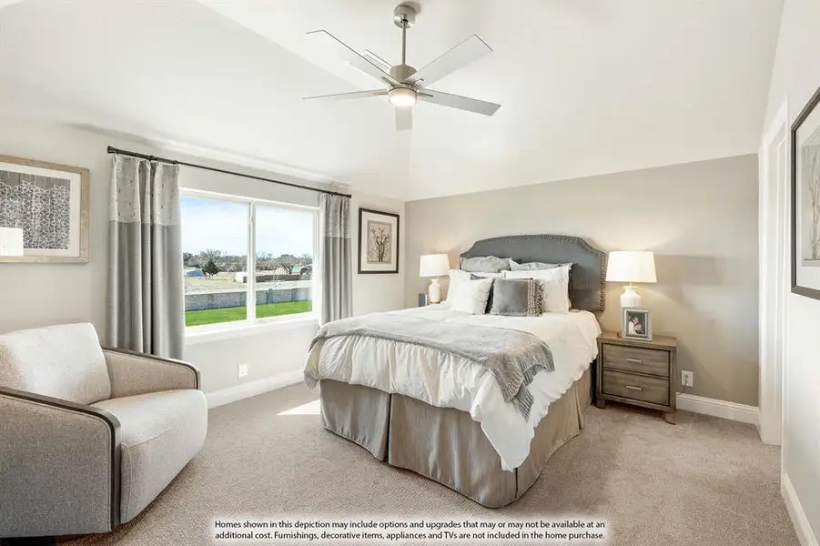 Furnished interior view inside a new home in Homestead at Daniel Farms Phase 2, DeSoto (Image 33).