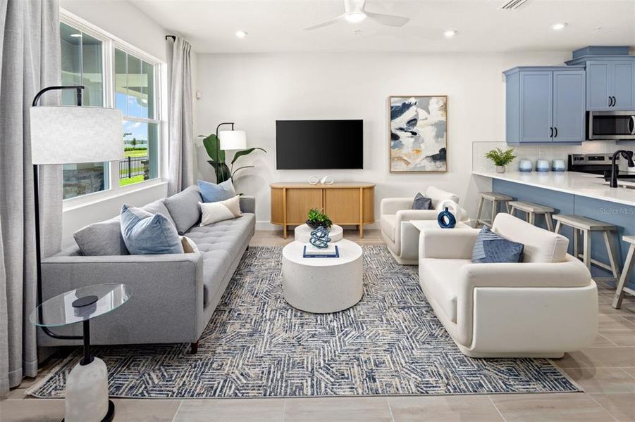 Furnished interior view inside a new home in Gardenia Reserve, Apopka (Image 7). Furnished interior view inside a new home in Gardenia Reserve, Apopka (Image 7).