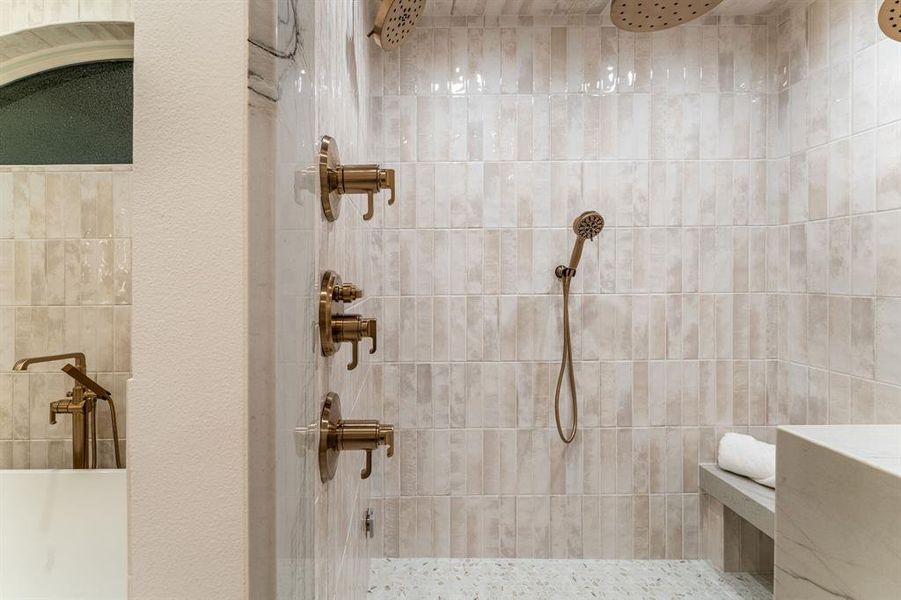 Close-up of interior finishes inside a home in , Dallas (Image 19).