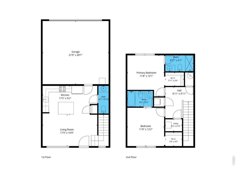 2D floor plan layout of this home in , Johnstown, CO (Image 2).