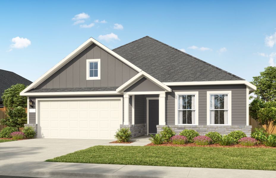 Representative exterior photo of a completed home built from the Granbury by Pulte Homes in Rosemary Fields, Godley, TX (Image 6).