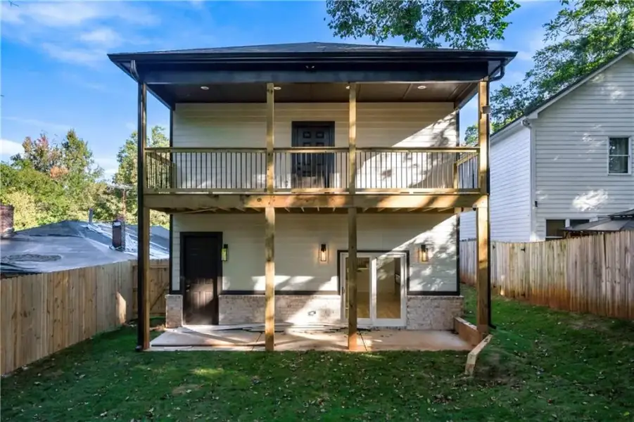 Exterior details and patio area of a home in , Atlanta (Image 4).