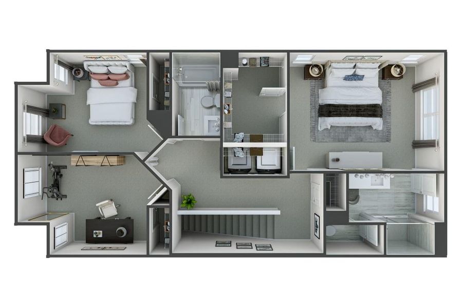 Fifteen 15 Cannon Model Home *actual color scheme, finishes, structural options, and orientation varies. Furniture not included