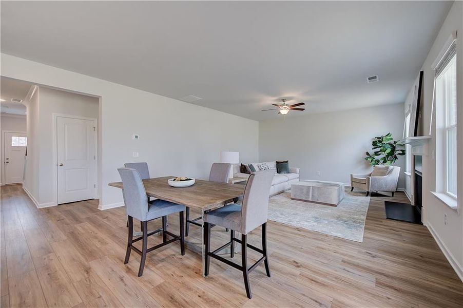 Furnished interior view inside a new home in Burchwood, Stockbridge (Image 6).