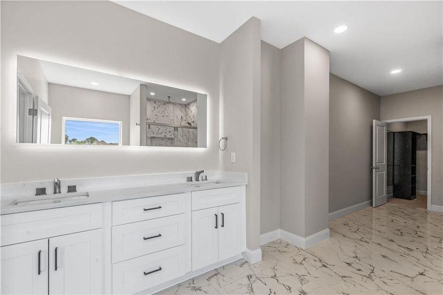 Furnished interior view inside a new home in , Atlanta (Image 17).