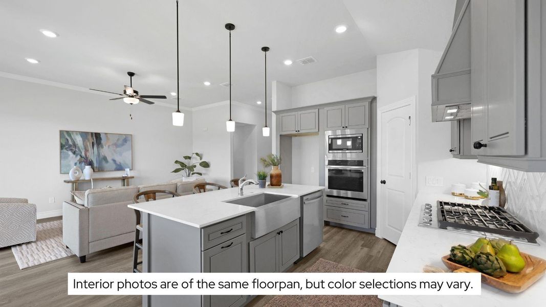 Furnished interior view inside a new home in Lexington Heights, Willis (Image 10). Furnished interior view inside a new home in Lexington Heights, Willis (Image 10).