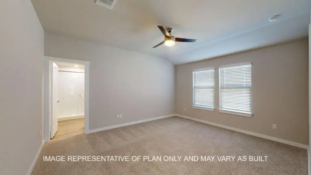 Representative unfurnished interior of a home built from the Baxtor by D.R. Horton in Wildwood Estates, Nolanville (Image 13).