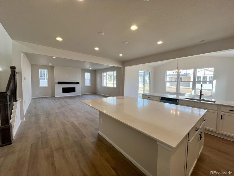 Furnished interior view inside a new home in The Aurora Highlands, Aurora (Image 7). Furnished interior view inside a new home in The Aurora Highlands, Aurora (Image 7).