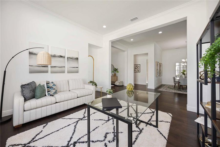 Furnished interior view inside a new home in , Sarasota (Image 37). Furnished interior view inside a new home in , Sarasota (Image 37).