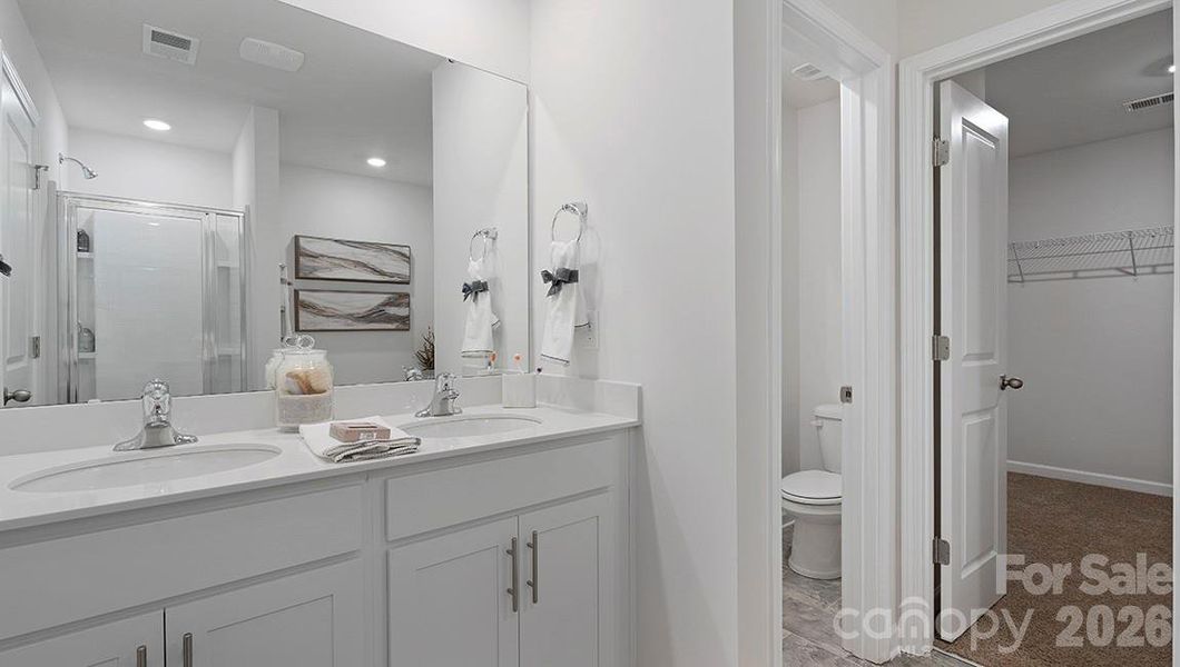 Furnished interior view inside a new home in Reedy Creek Preserve, Charlotte (Image 17).