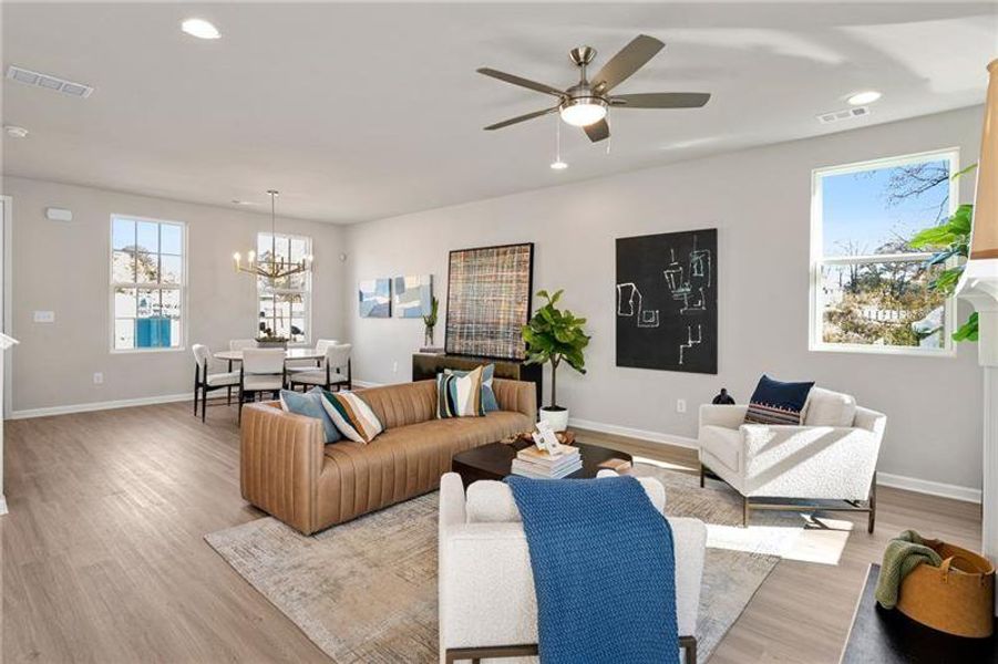 Furnished interior view inside a new home in Harmony, Auburn (Image 48).