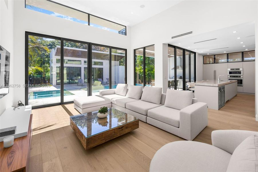 Furnished interior view inside a new home in , Miami (Image 10). Furnished interior view inside a new home in , Miami (Image 10).