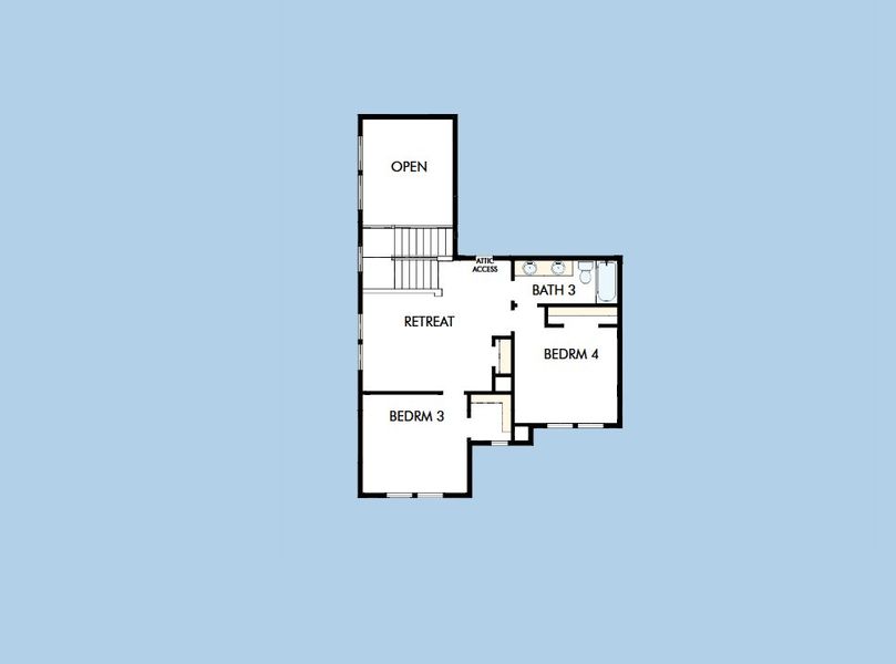 2D floor plan layout for the The Mccamey by David Weekley Homes in Windsong - Legacy Series, Boerne, TX (Image 4). 2D floor plan layout for the The Mccamey by David Weekley Homes in Windsong - Legacy Series, Boerne, TX (Image 4).