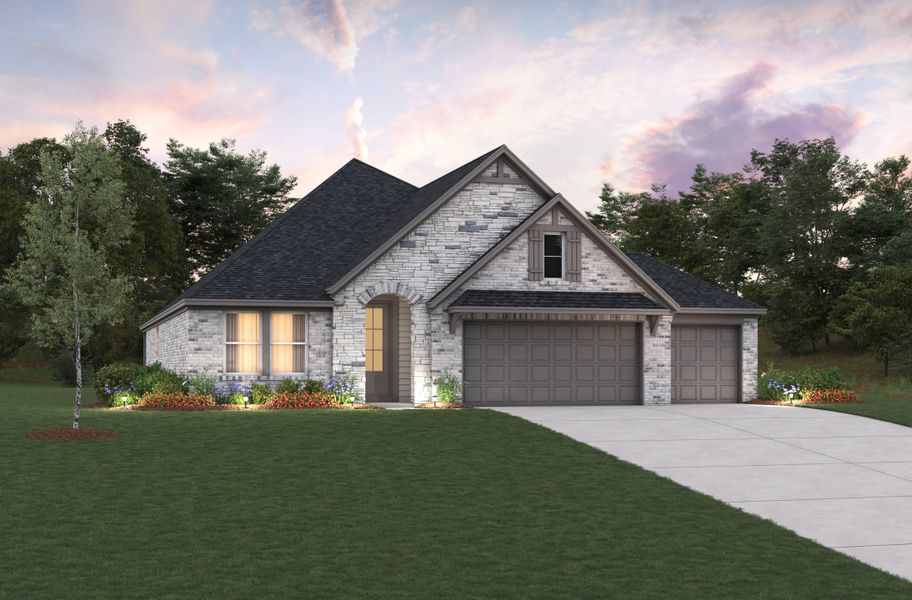 Representative exterior photo of a completed home built from the Teton by Beazer Homes in Sunrise Cove, Texas City, TX (Image 19). Representative exterior photo of a completed home built from the Teton by Beazer Homes in Sunrise Cove, Texas City, TX (Image 19).