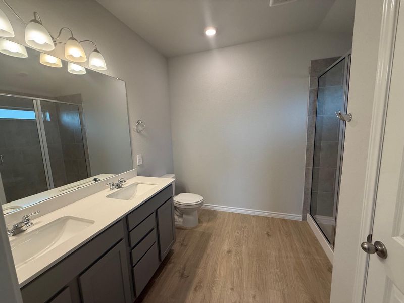 Furnished interior view inside a new home in Southern Pointe, College Station (Image 3). Furnished interior view inside a new home in Southern Pointe, College Station (Image 3).