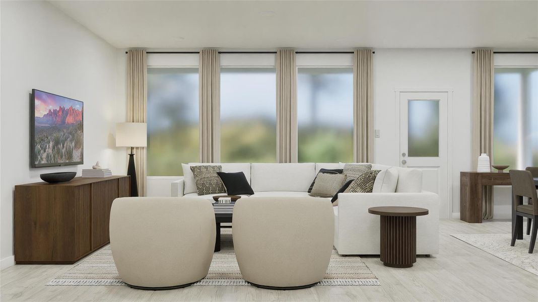 Furnished interior view inside a new home in Waterstone, Kyle (Image 26).