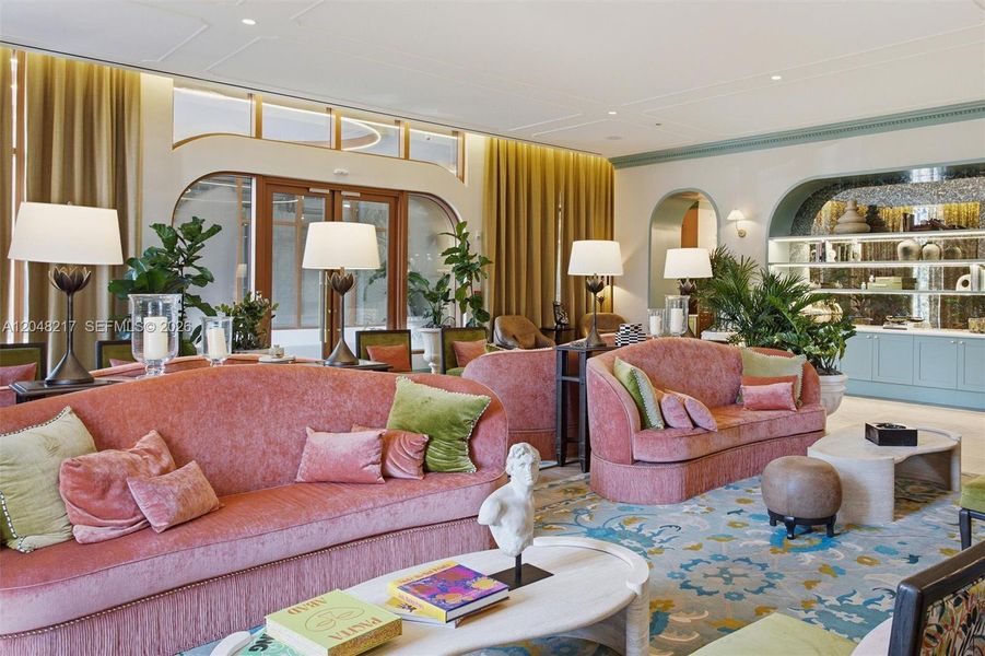 Furnished interior view inside a new home in , Miami (Image 13). Furnished interior view inside a new home in , Miami (Image 13).