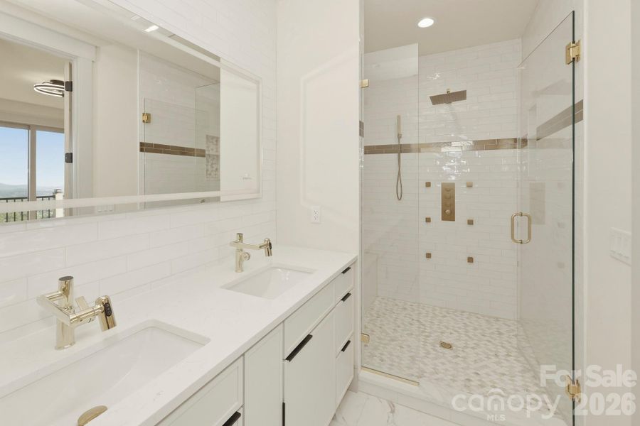 Furnished interior view inside a new home in , Lake Lure (Image 10).