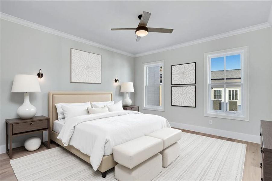 Furnished interior view inside a new home in , Dacula (Image 7).