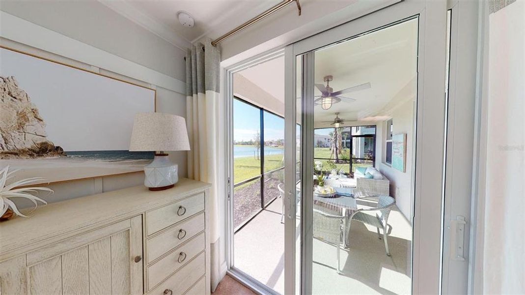 Furnished interior view inside a new home in Wellen Park Golf & Country Club, Venice (Image 17).