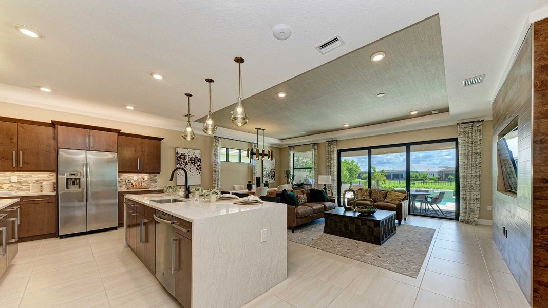 Island Kitchen into Great Room