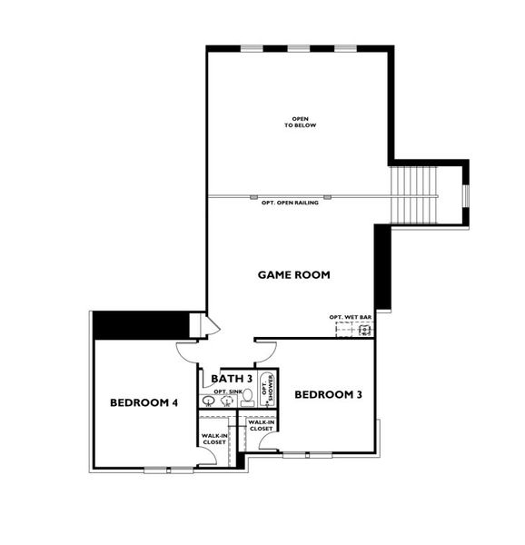 2D floor plan layout for the Plan 5049 by Shea Homes in Legacy 65', Friendswood, TX (Image 2). 2D floor plan layout for the Plan 5049 by Shea Homes in Legacy 65', Friendswood, TX (Image 2).