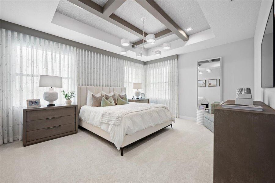 Furnished interior view inside a new home in Apex at Avenir, Palm Beach Gardens (Image 23).