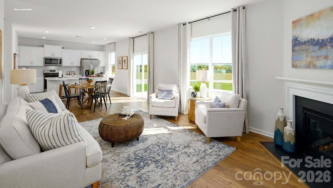 Furnished interior view inside a new home in Brandon Creek, Gastonia (Image 9).