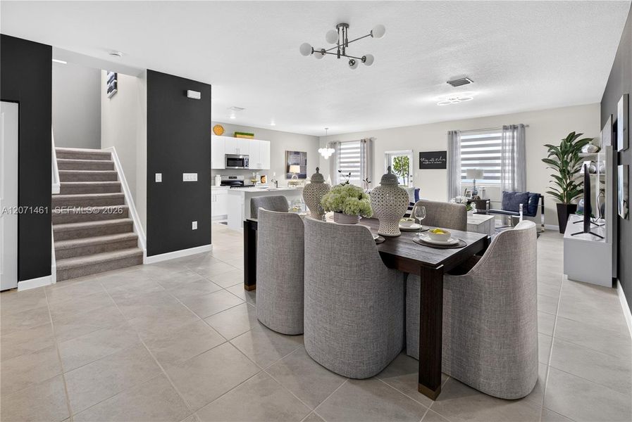 Furnished interior view inside a new home in Acacia Groves, Miami (Image 4).