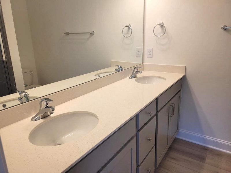Close-up of interior finishes inside a home in Enclave at Traditions Townhomes, Wake Forest (Image 9).
