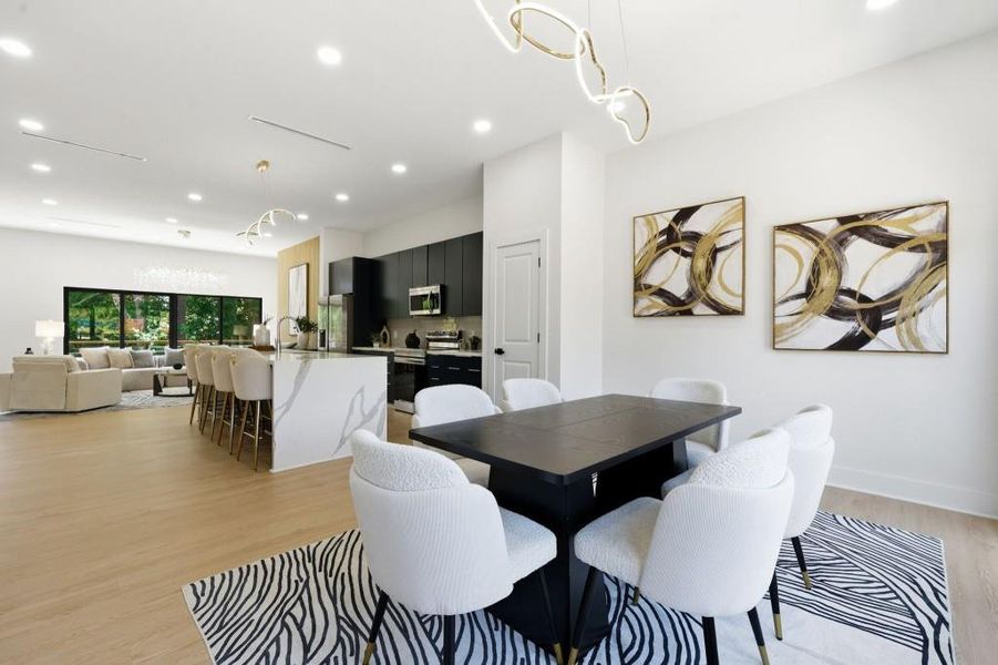 Furnished interior view inside a new home in , Decatur (Image 37).