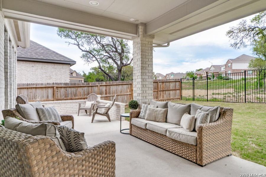 Exterior details and patio area of a home in Ventana Park, Bulverde (Image 21). Exterior details and patio area of a home in Ventana Park, Bulverde (Image 21).