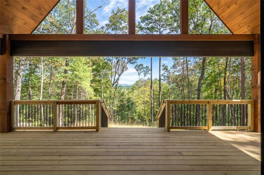 Exterior details and patio area of a home in , Ellijay (Image 34).