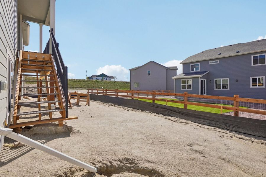 Exterior details and patio area of a home in Jackson Creek North, Monument (Image 38).