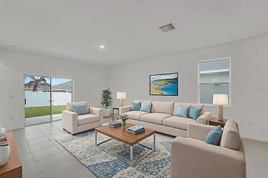 Furnished interior view inside a new home in Cypress Park Estates, Haines City (Image 14).