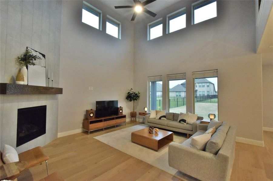 Furnished interior view inside a new home in Abe's Landing, Granbury (Image 12).