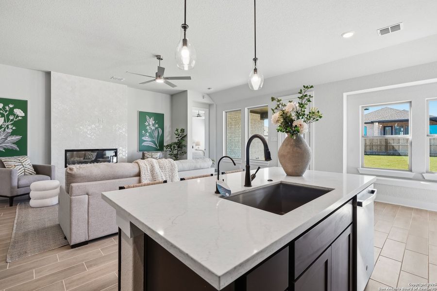 Furnished interior view inside a new home in Alsatian Oaks, Castroville (Image 5).