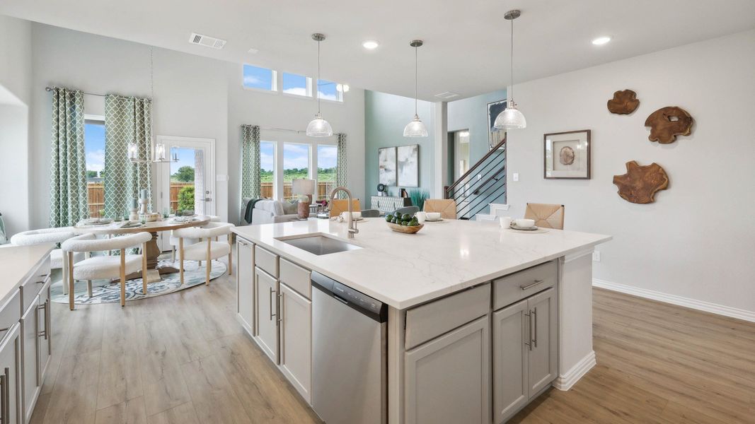 Representative furnished interior of a home built from the Magnolia by Brightland Homes in Hulen Trails, Fort Worth (Image 9).