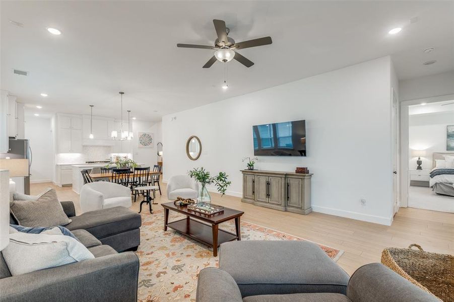 Furnished interior view inside a new home in Painted Tree - South, McKinney (Image 14).