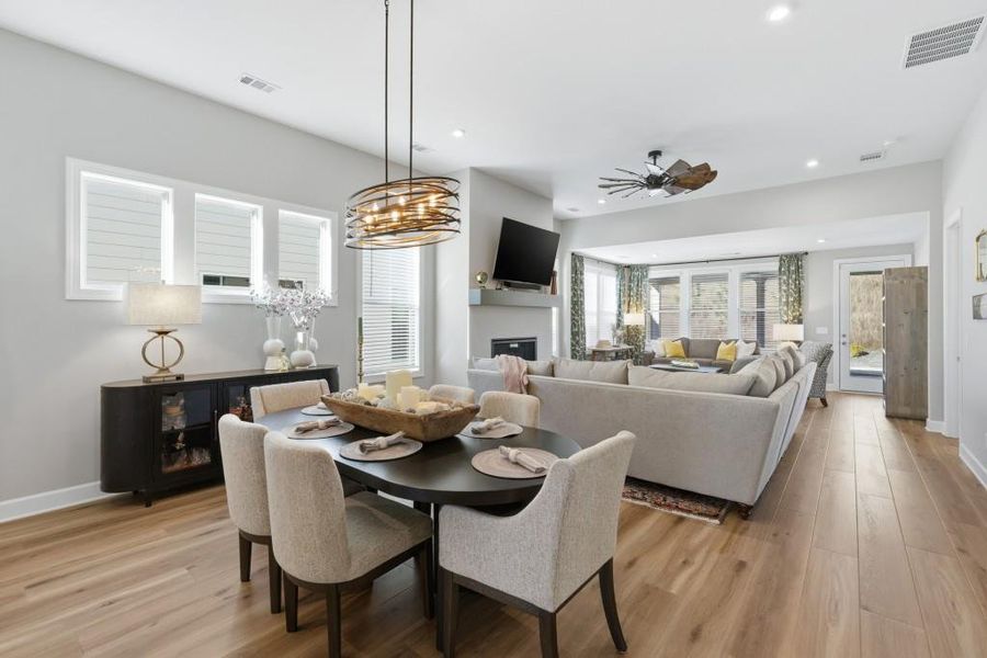 Furnished interior view inside a new home in , Hoschton (Image 33).