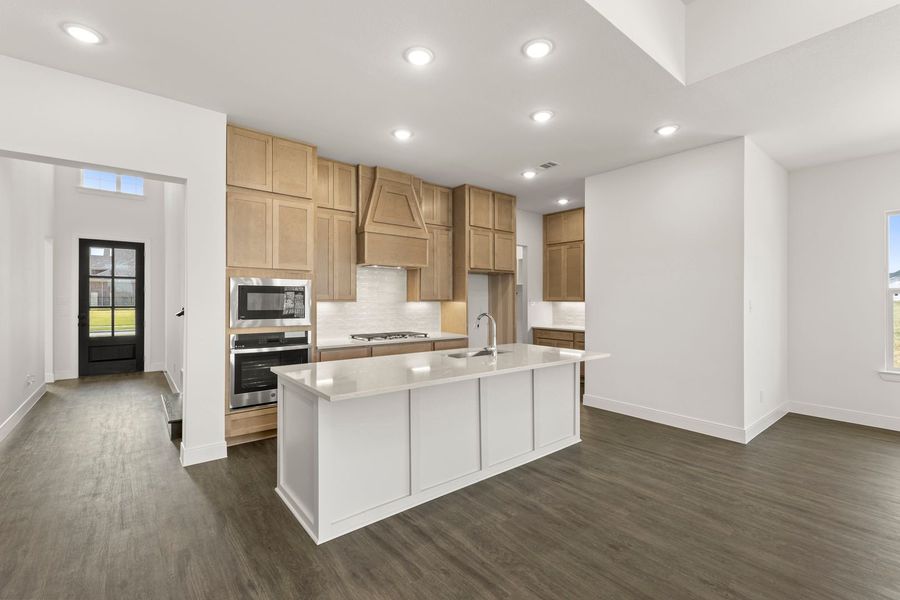Furnished interior view inside a new home in Lily Creek at Sutton Fields, Aubrey (Image 9).