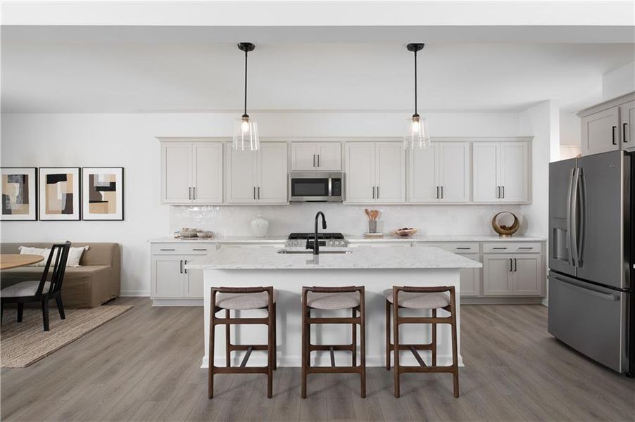 Furnished interior view inside a new home in The Estates at Casteel, Bethlehem (Image 9). Furnished interior view inside a new home in The Estates at Casteel, Bethlehem (Image 9).