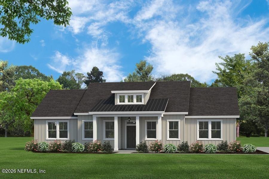 Front exterior of a new home in , Palm Coast, FL, highlighting curb appeal (Image 1). Front exterior of a new home in , Palm Coast, FL, highlighting curb appeal (Image 1).